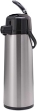 Service Ideas Ecal30s Eco-air Airpot With Lever, Glass Lined, 3.0 L
