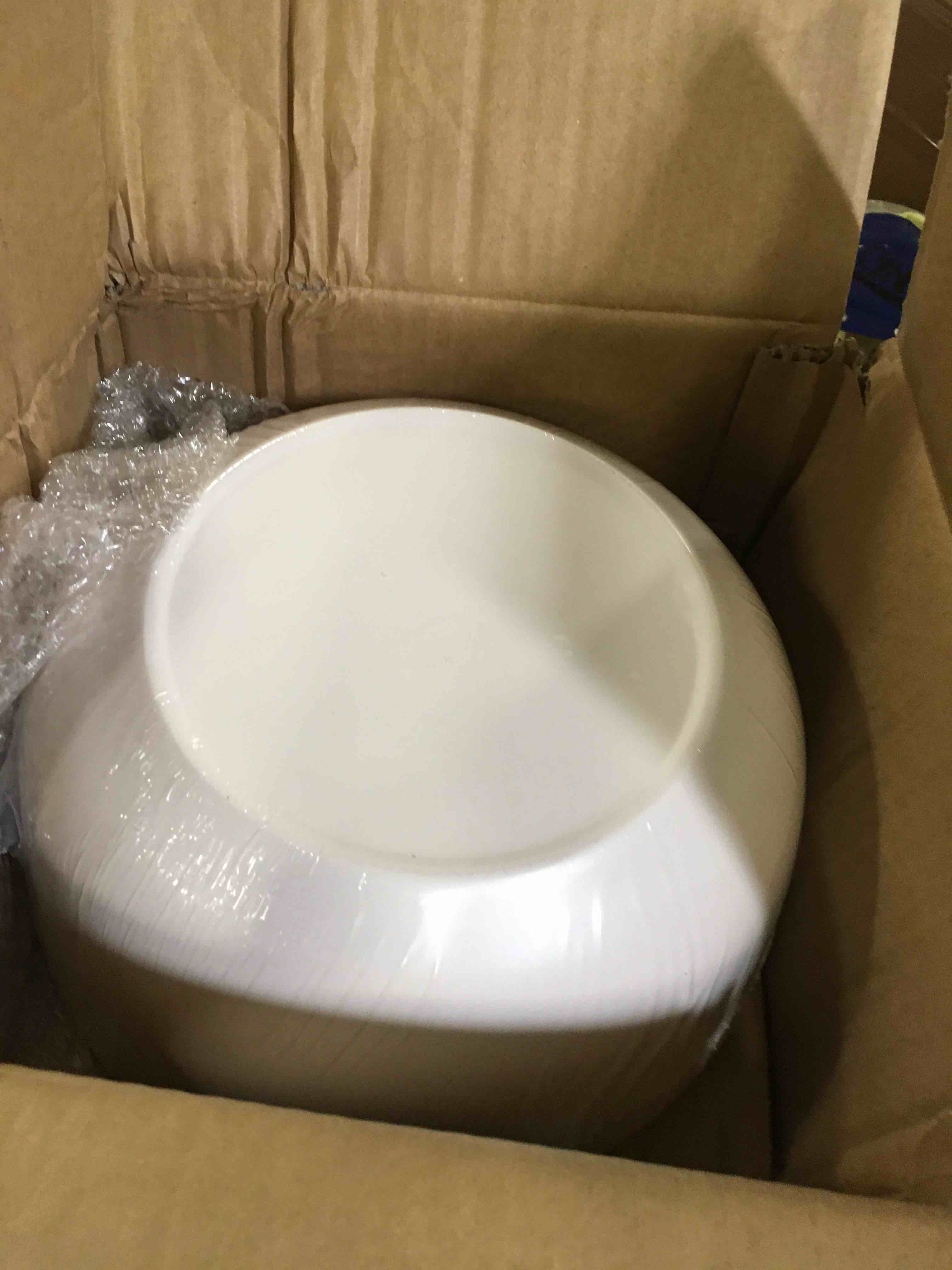 Large Salad Bowl with Lid, Bamboo Fiber Salad Serving Bowl Set with