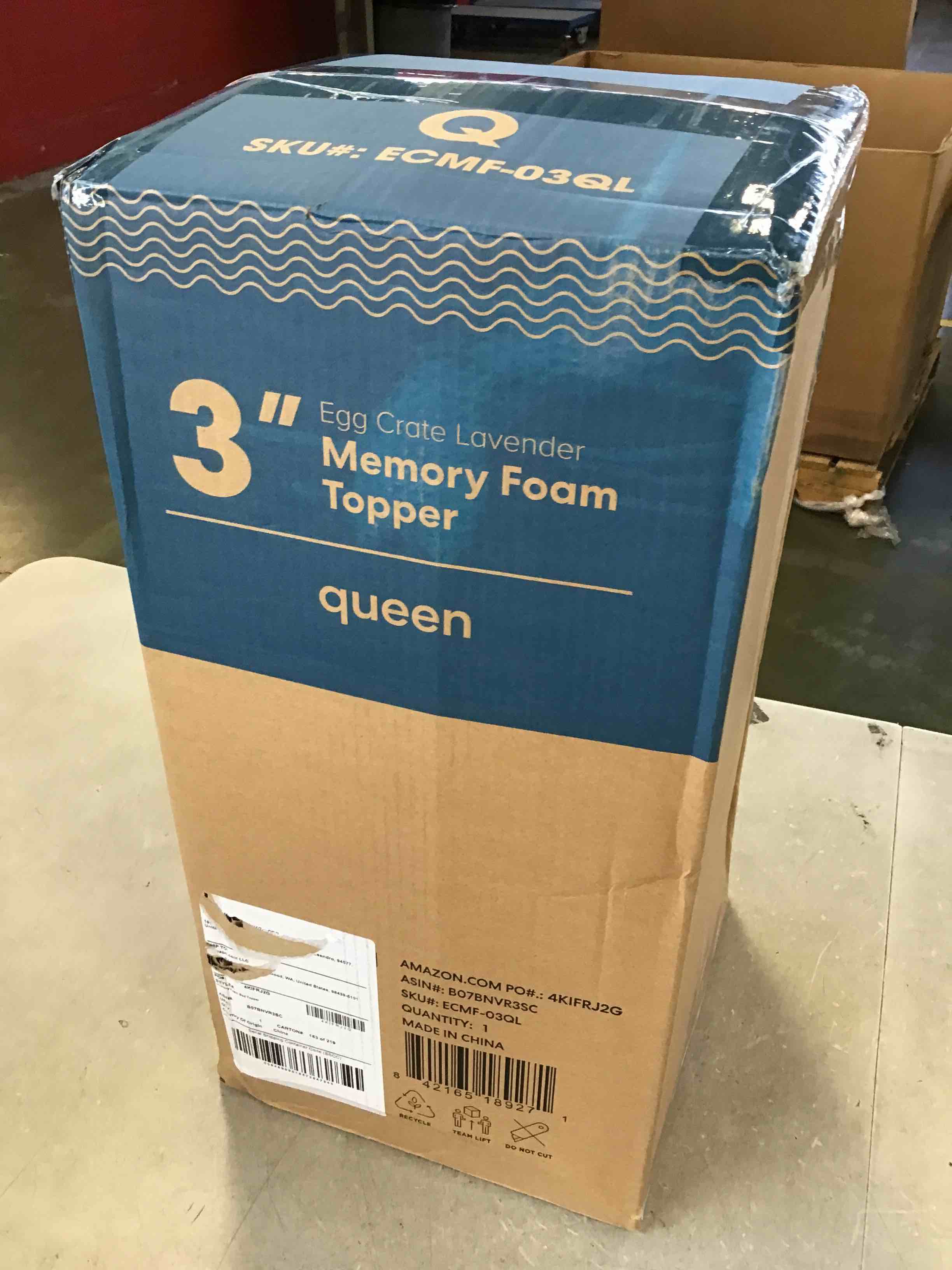 Best Price Mattress 3 Inch Egg Crate Memory Foam Mattress Topper with