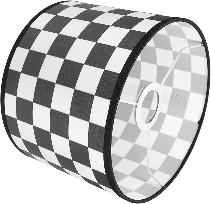 minkissy Lampshade Desktop Decor Floor Lamp Light Covers Retro Decor Round Lamp Shade Vintage Chandelier Tabletop Decor Ceiling Light Fixtures Desk Lamp E27 Bath Chair Vertical Fabric Black As Shown