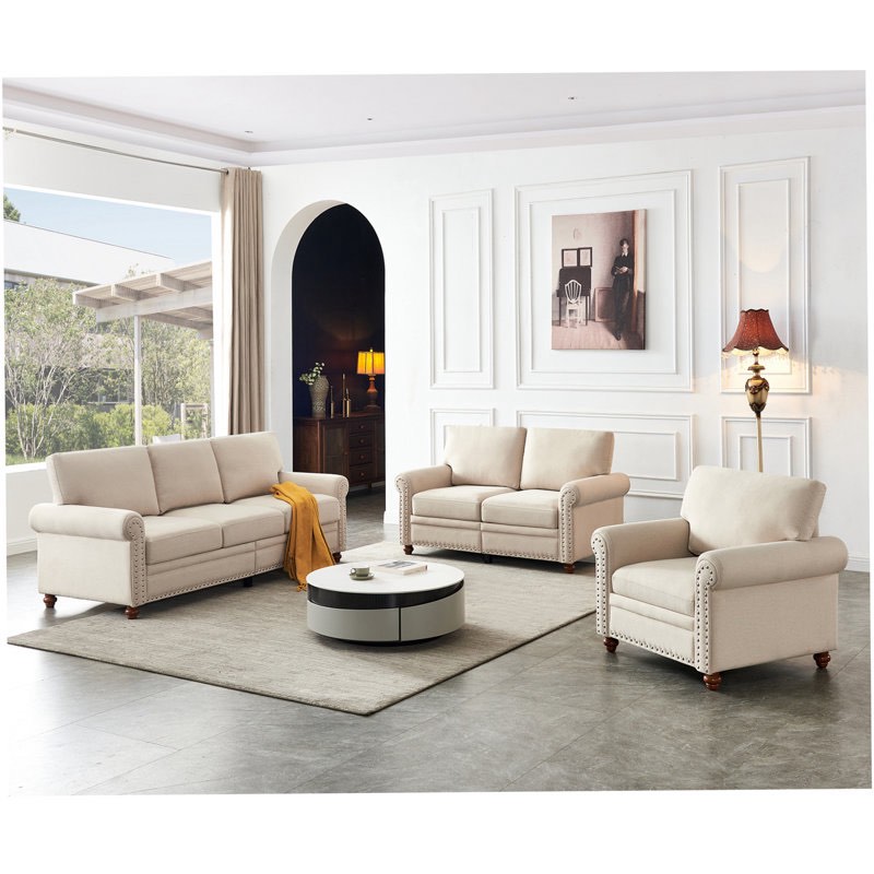 Incomplete Only Box 2/2 Of Love Seat Farlane 3 - Piece Living Room Set