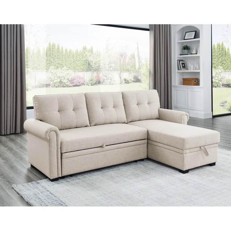 Incomplete Only Arms Box 3/3 86'' Upholstered Reclining Sleeper Sofa