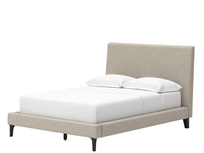 Ashley Cielden queen Upholstered Platform Bed *incomplete,box 2/2 only* *similar to stock photo* 