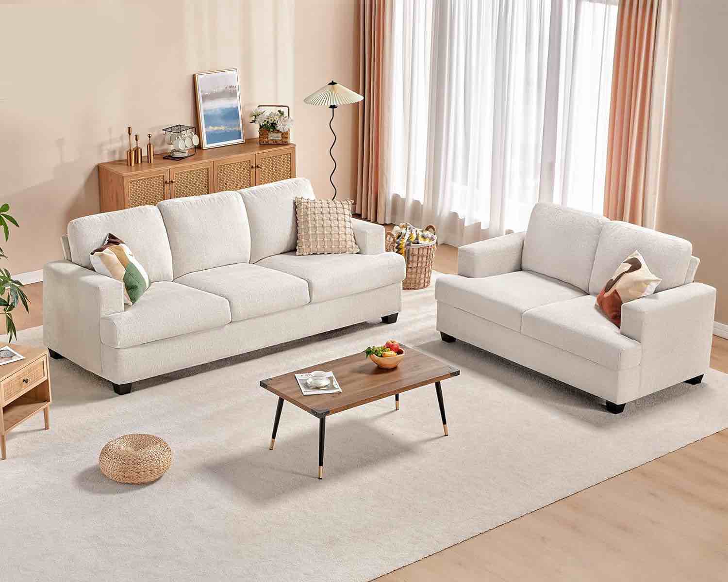 Berlinde 2pc Upholstered Living Room set (incomplete) (3 pieces for pickup)