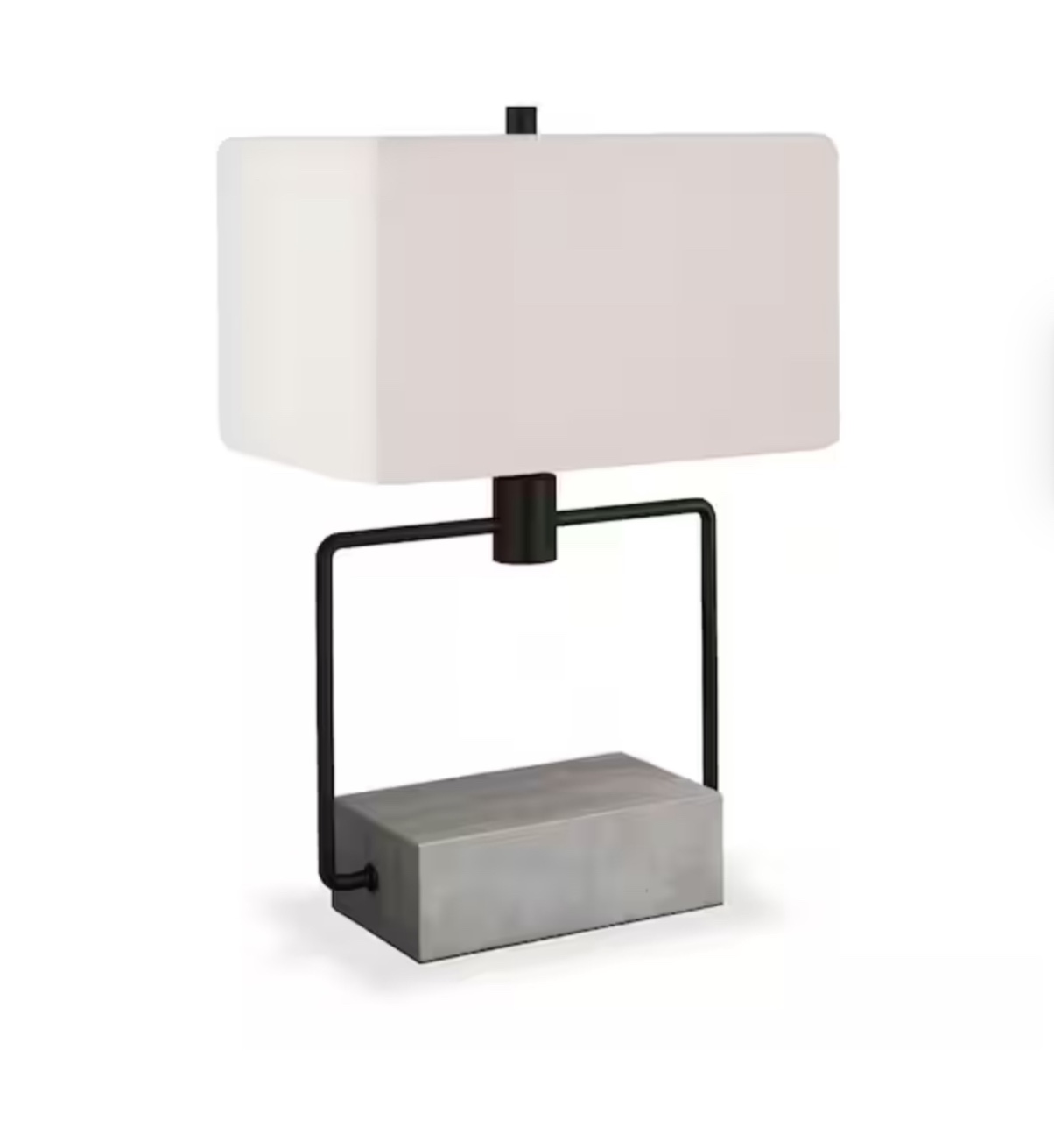 Holden 22-3/4 in. Blackened Bronze and Concrete Table Lamp
