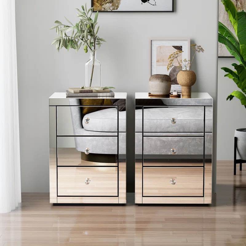 Emma 26 Tall 3 drawer nightstand 