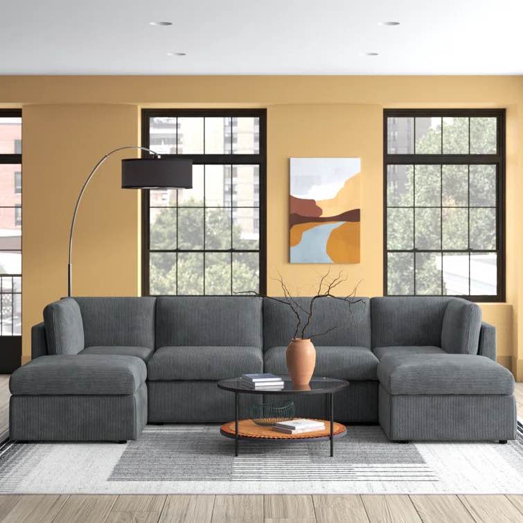 Annai 129" Wide Reversible Modular Corner Sectional (incomplete) (similar to stock photo)