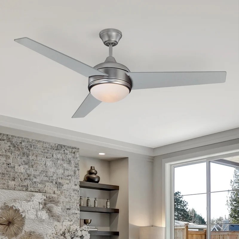 Elzear 52'' Ceiling Fan with LED Lights
