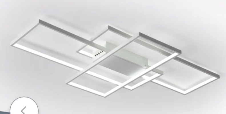 Arlyn 3-Light 43.3” Acrylic LED Flush Mount