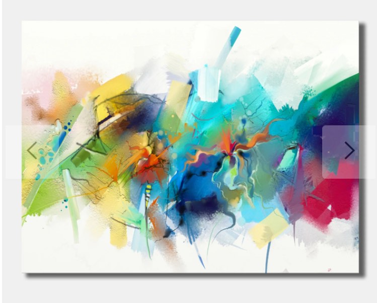 Turquoise Story With Touches Of Yellow And Red Wall Art