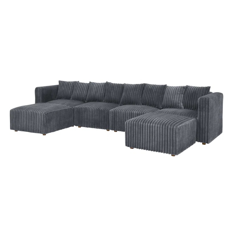 Dornwich Modular Sectional (incomplete 2 boxes only consisting of ottoman and 1 armless chair)