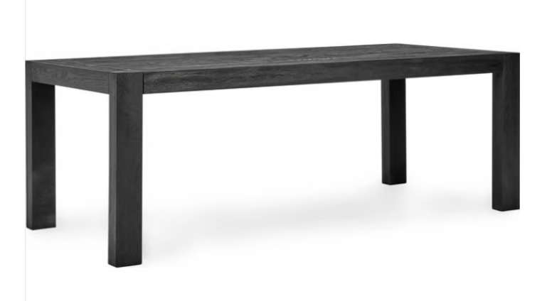 Parsons 84" Oak Wood Dining Table (incomplete, legs only no top)