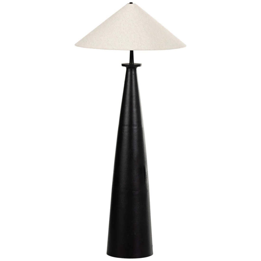 Four Hands Asher Innes Tapered Shade Floor Lamp - Matte Black Cast (incomplete, shade only)