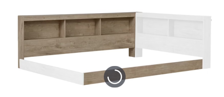 Signature Design by Ashley Bedroom Oliah Bookcase Storage with Side Rail EB2270-182  (incomplete 1 box only)