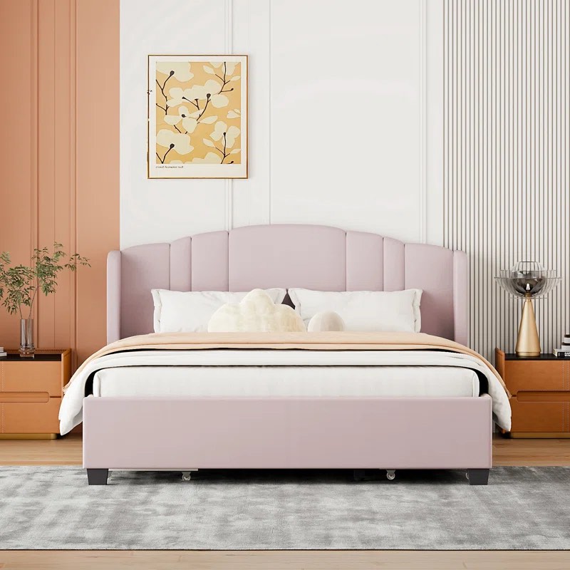 Taggart Upholstered Platform Storage Bed (incomplete box 2 of 2 only)