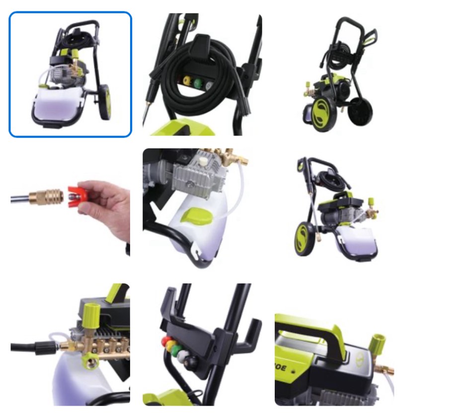Sun Joe SPX9005-PRO Commercial Series Cold Water Electric Pressure Washer, Brushless Induction Motor, Direct Drive Crank Shaft