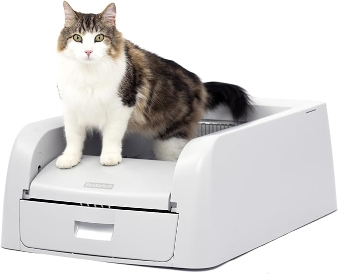 PetSafe ScoopFree Clumping Self-Cleaning Litter Box for Clumping Litter – Superior Odor Control – Never Scoop Litter Again – For Single and Multi-Cat Households