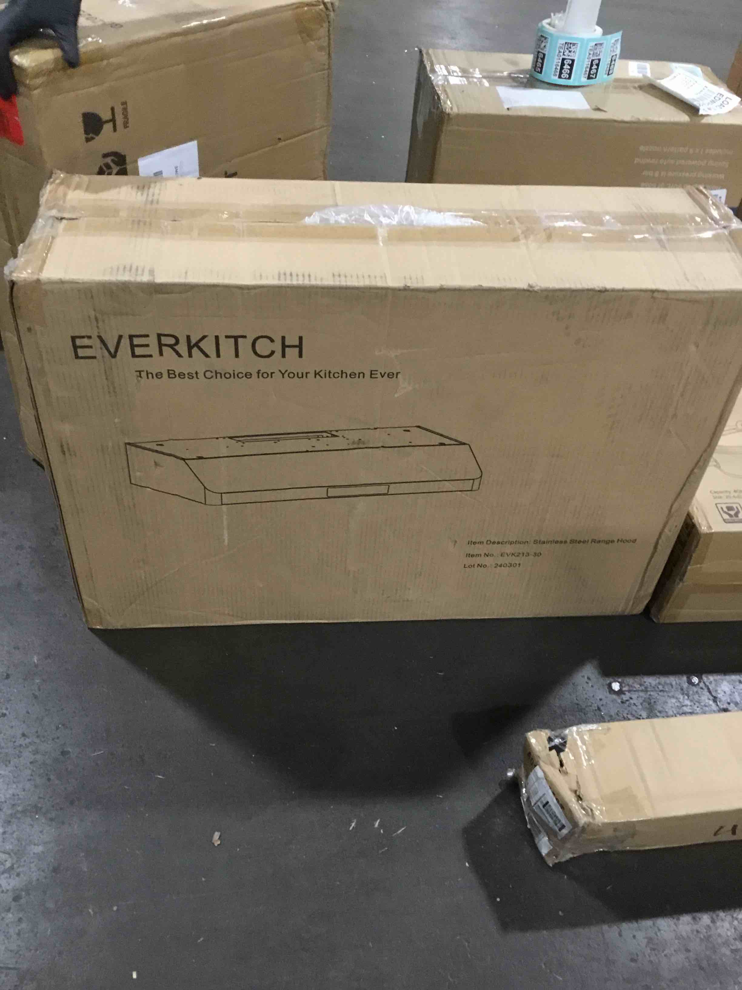 30 Inch Under Range Hood Kitchen Vent Hood with 900CFM, Built