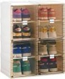 Benitaku Shoe Storage Organizer - Foldable Shoe Storage Cabinet with Doors - Durable and Stable Shoe Storage Boxes - Stackable Shoe Rack Organizer for Home - Easy Installation- 8 layers