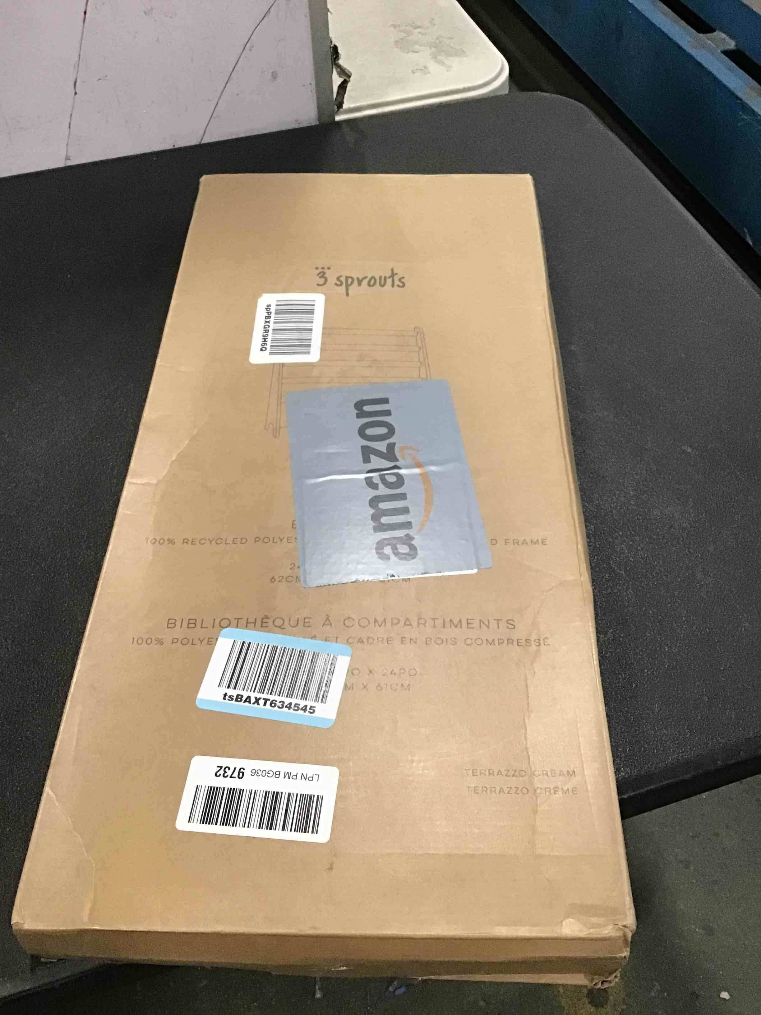 3 Sprouts Recycled Fabric Kids Book Rack Storage Bookshelf Organizer in