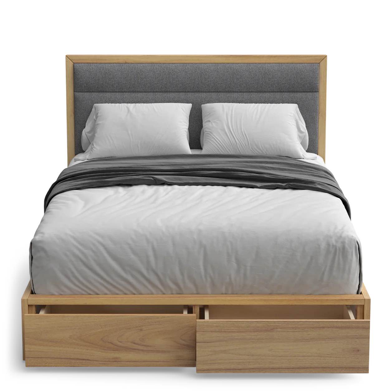 (Incomplete!!! Only Box 1 of 3) Adams Queen Storage Bed