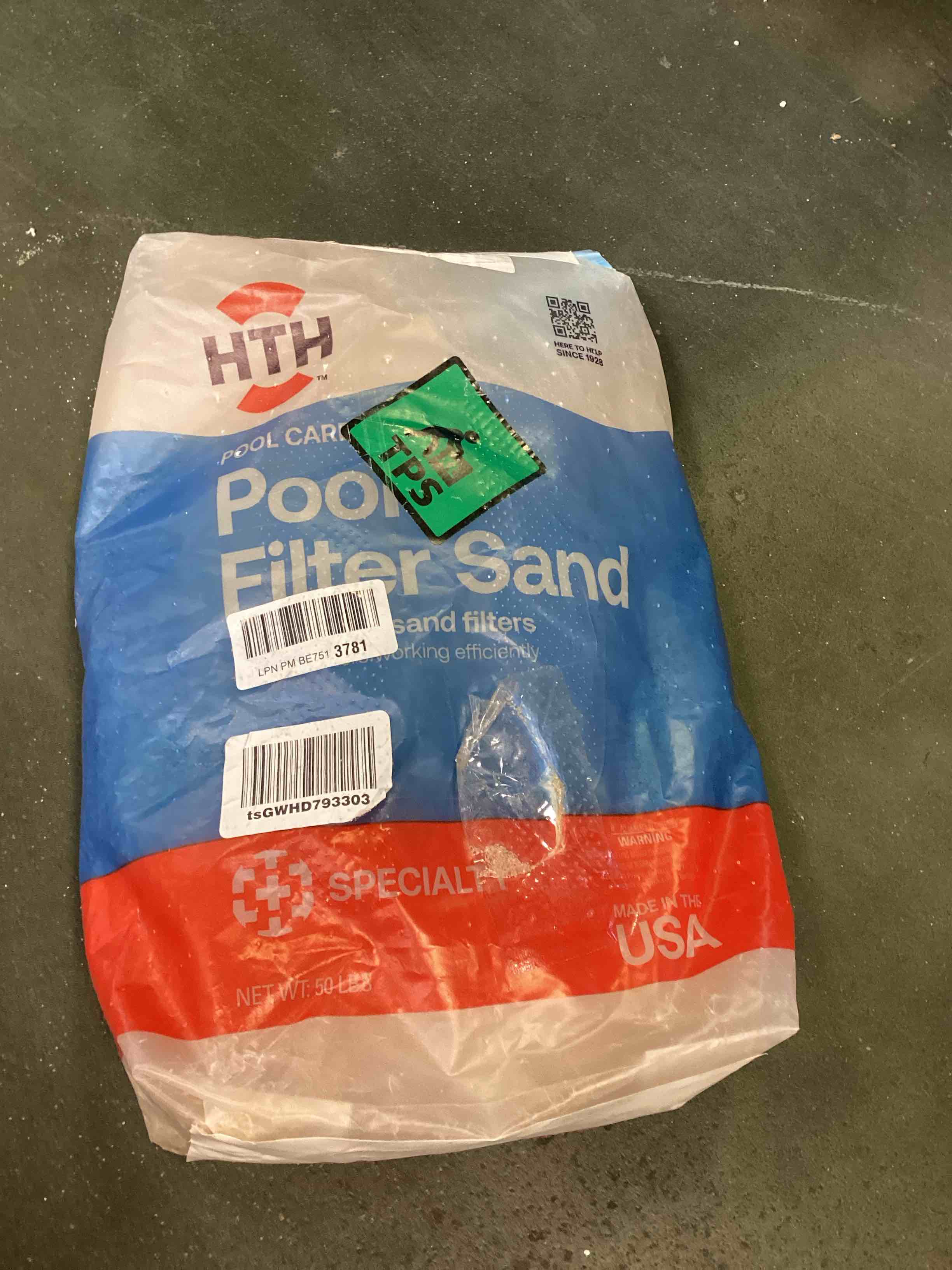 HTH Pool Care Pool Filter Sand for Swimming Pools 50lb