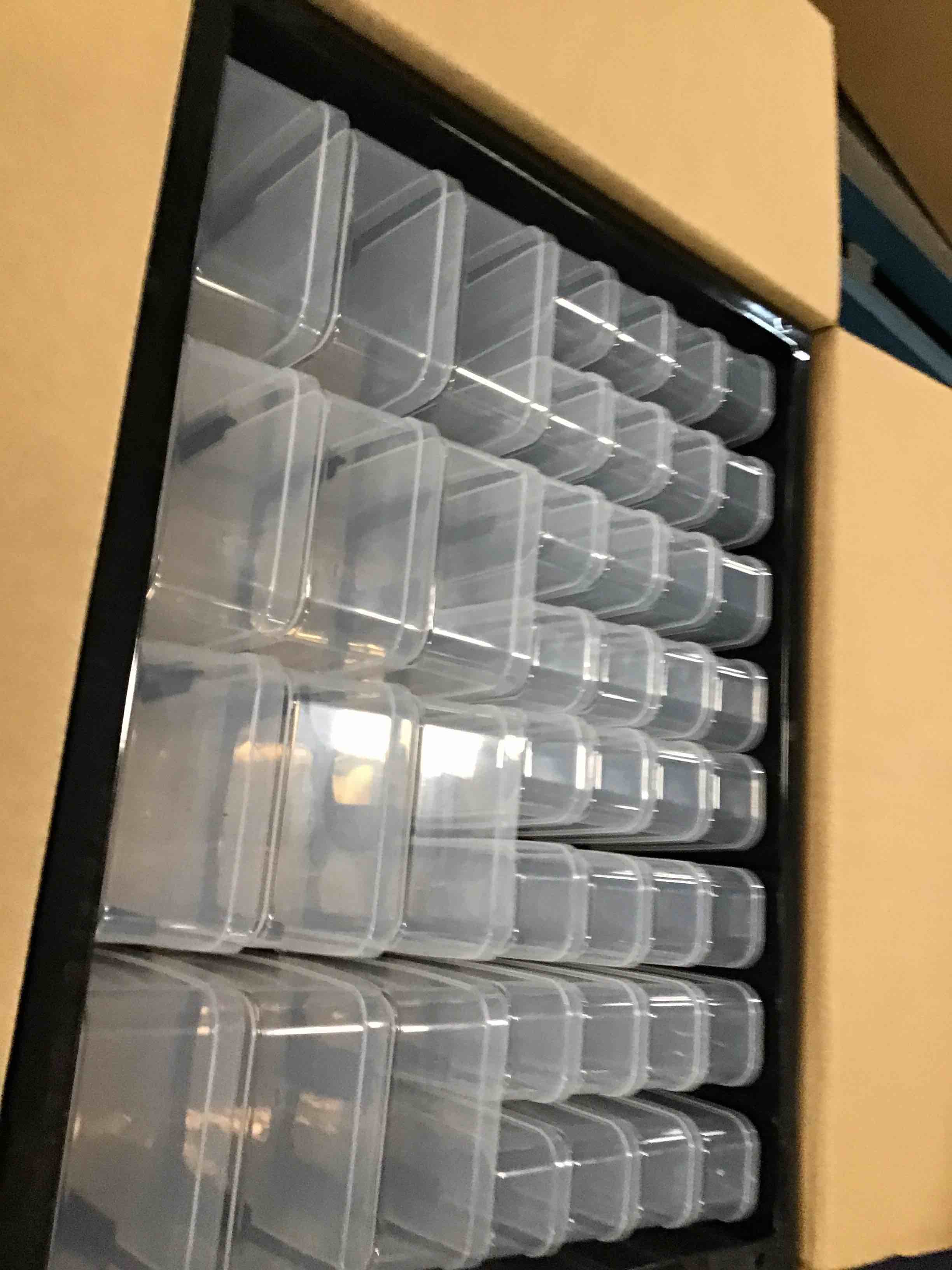 IRIS USA Screw Organizer, Hardware Storage Organizer, 44 Drawer Parts