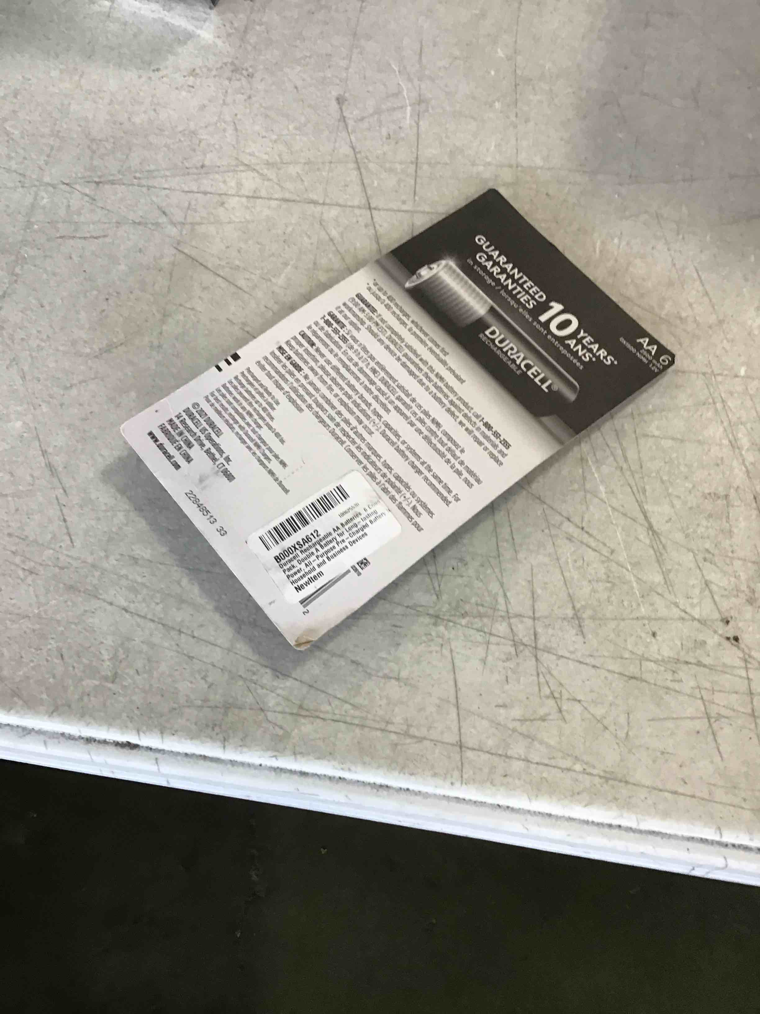 Duracell Rechargeable AA Batteries, 6 Count Pack, Double A Battery for