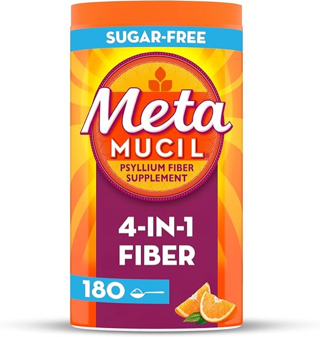 Metamucil Psyllium Fiber Supplement Powder - Sugar Free - Orange - 36.80oz
