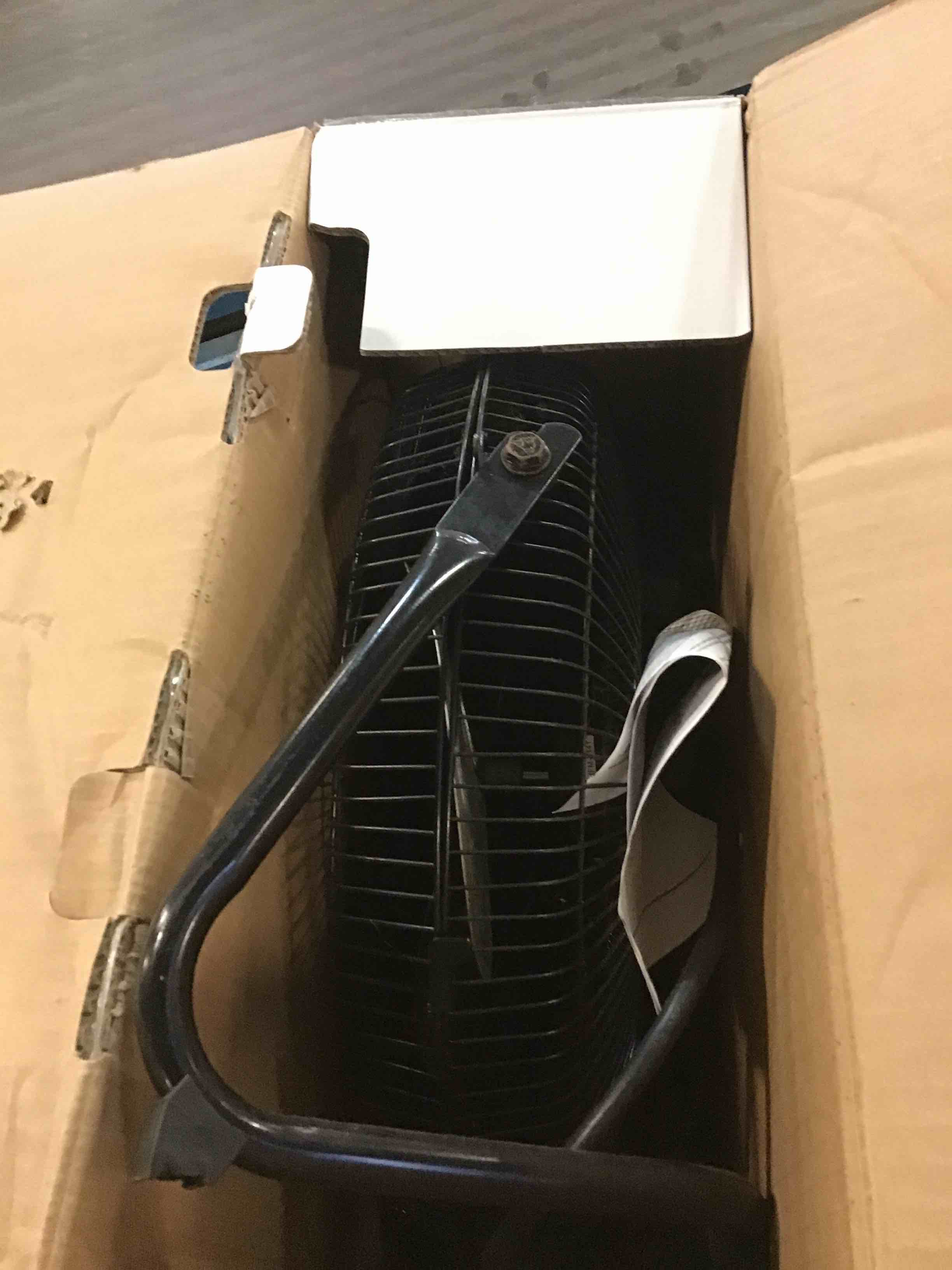 Comfort Zone CZHV14B 14” High Velocity 3Speed Cradle Mount Floor Fan