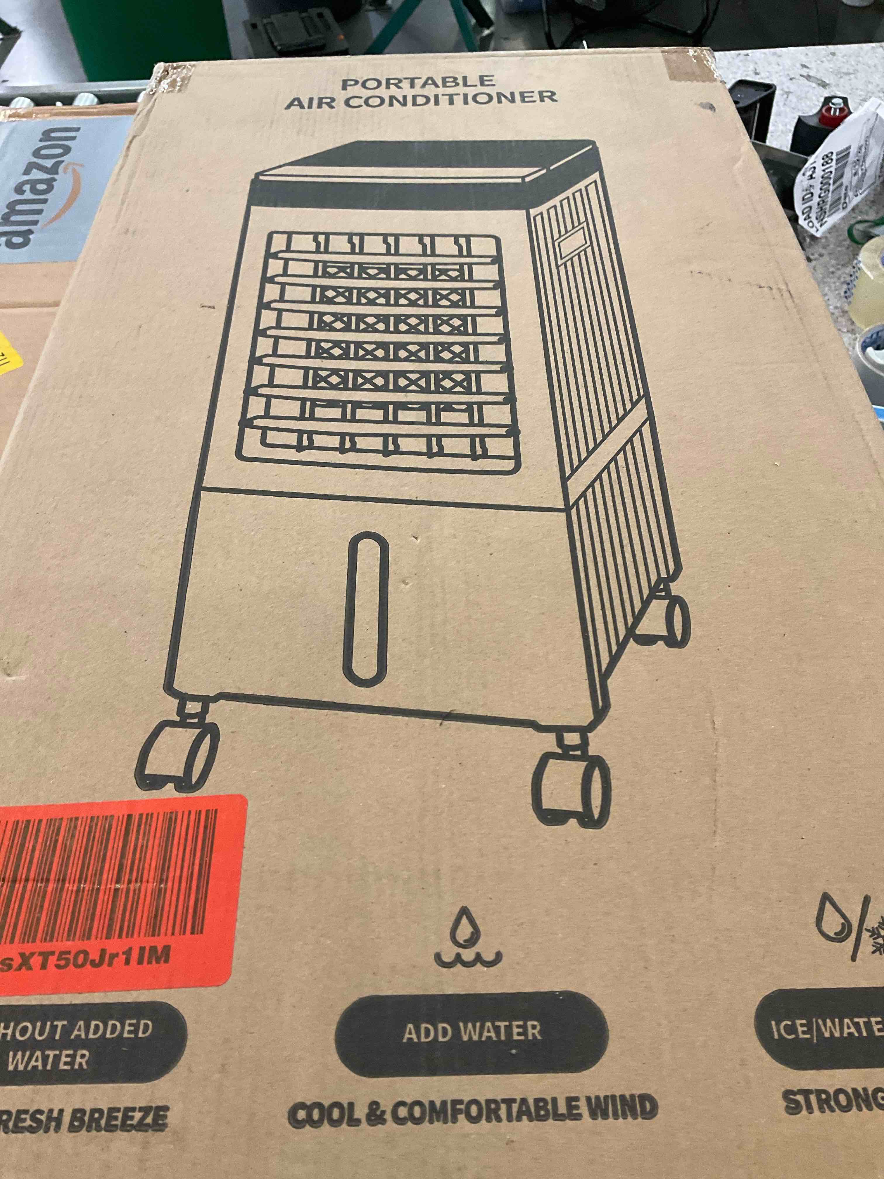 Portable Air Conditioners, Evaporative Air Cooler [40Hrs Lasting], Portable ac Unit w/ 2 Gal Water Tank & 3 Speeds, Personal Air Cooler with Remote, Fast Cooling Windowless Air Conditioner for Room