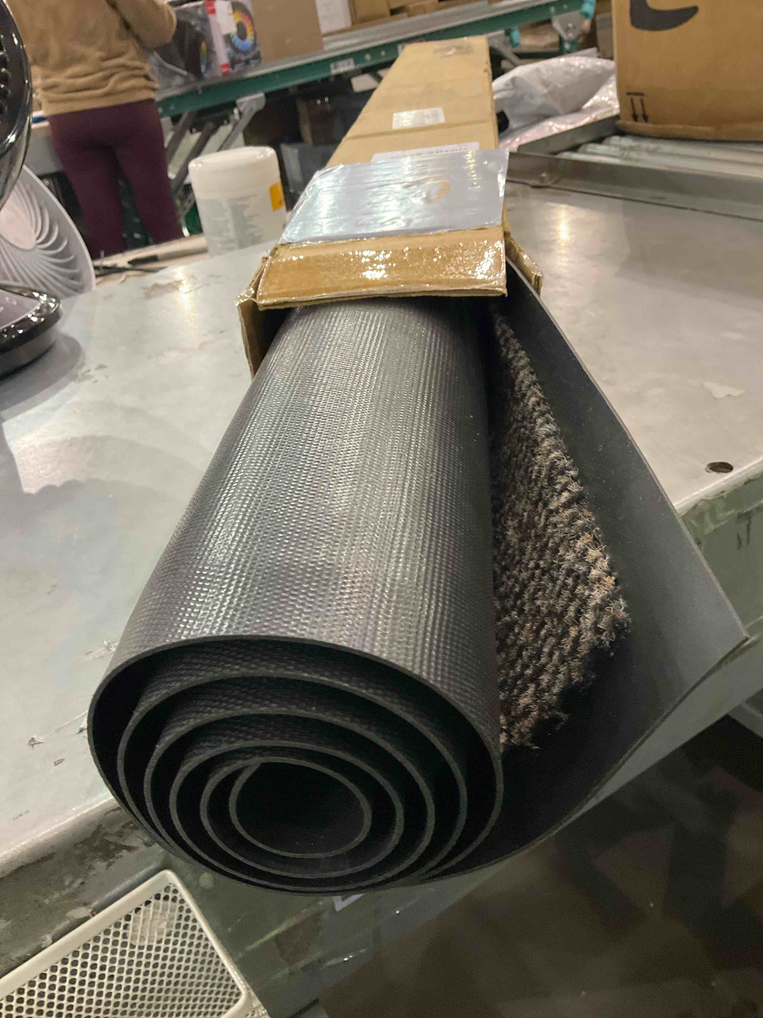 Ultralux Indoor Entrance Mat | 24” x 35” | Polypropylene Fibers and Anti-Slip Vinyl Backed Entry Rug Doormat | Gray | Home or Office Use | Multiple Sizes