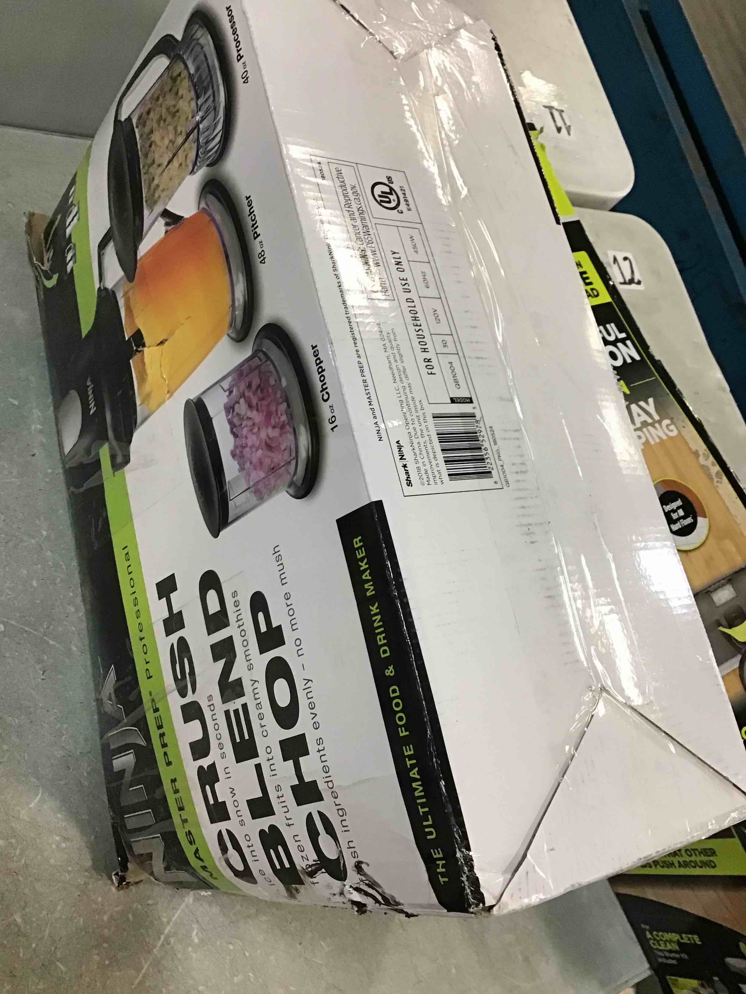 Ninja QB1004 Blender/Food Processor with 450Watt Base, 48oz Pitcher