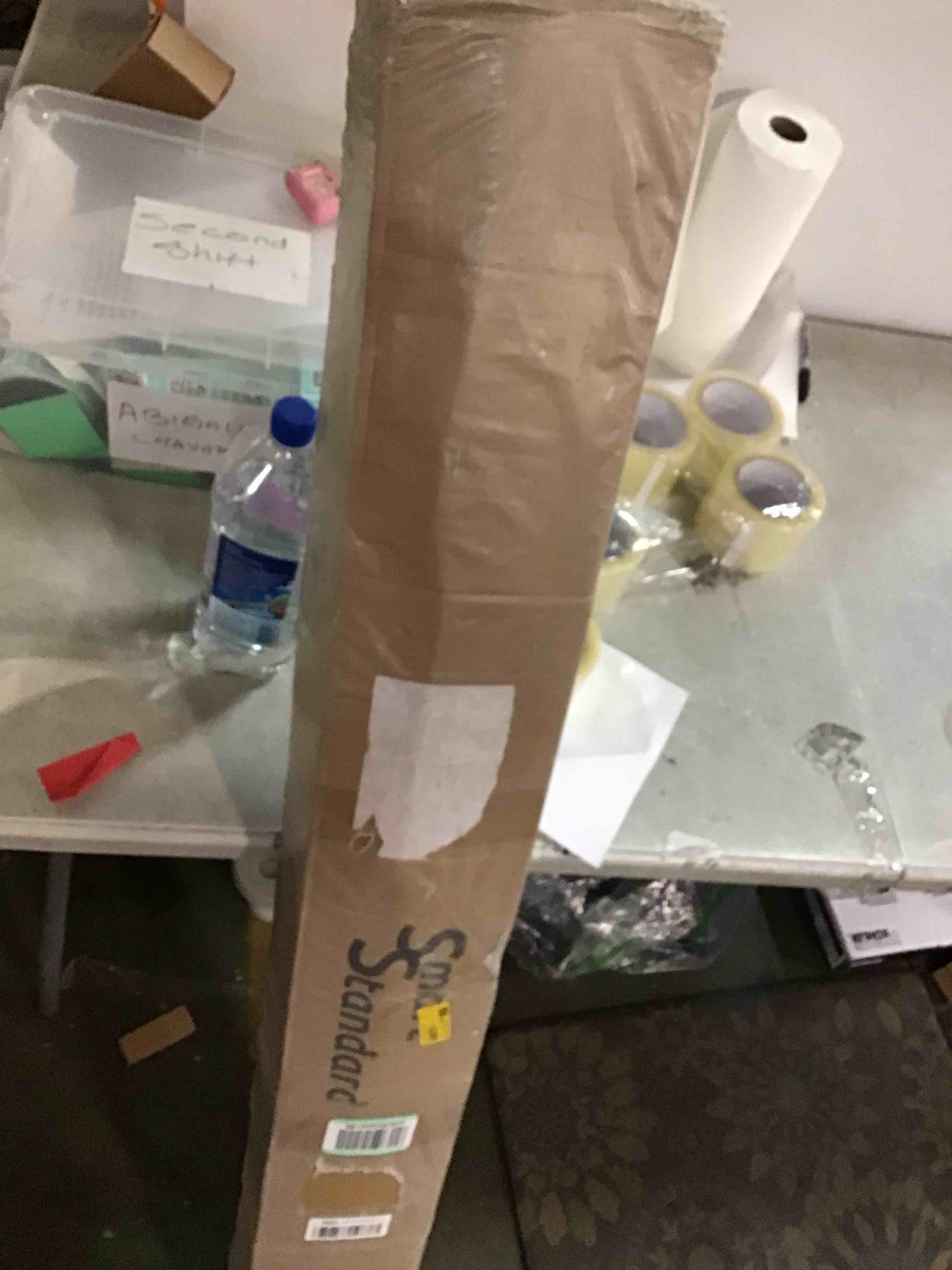 SMARTSTANDARD 8 Feet Bypass Sliding Barn Door Hardware Kit for Double