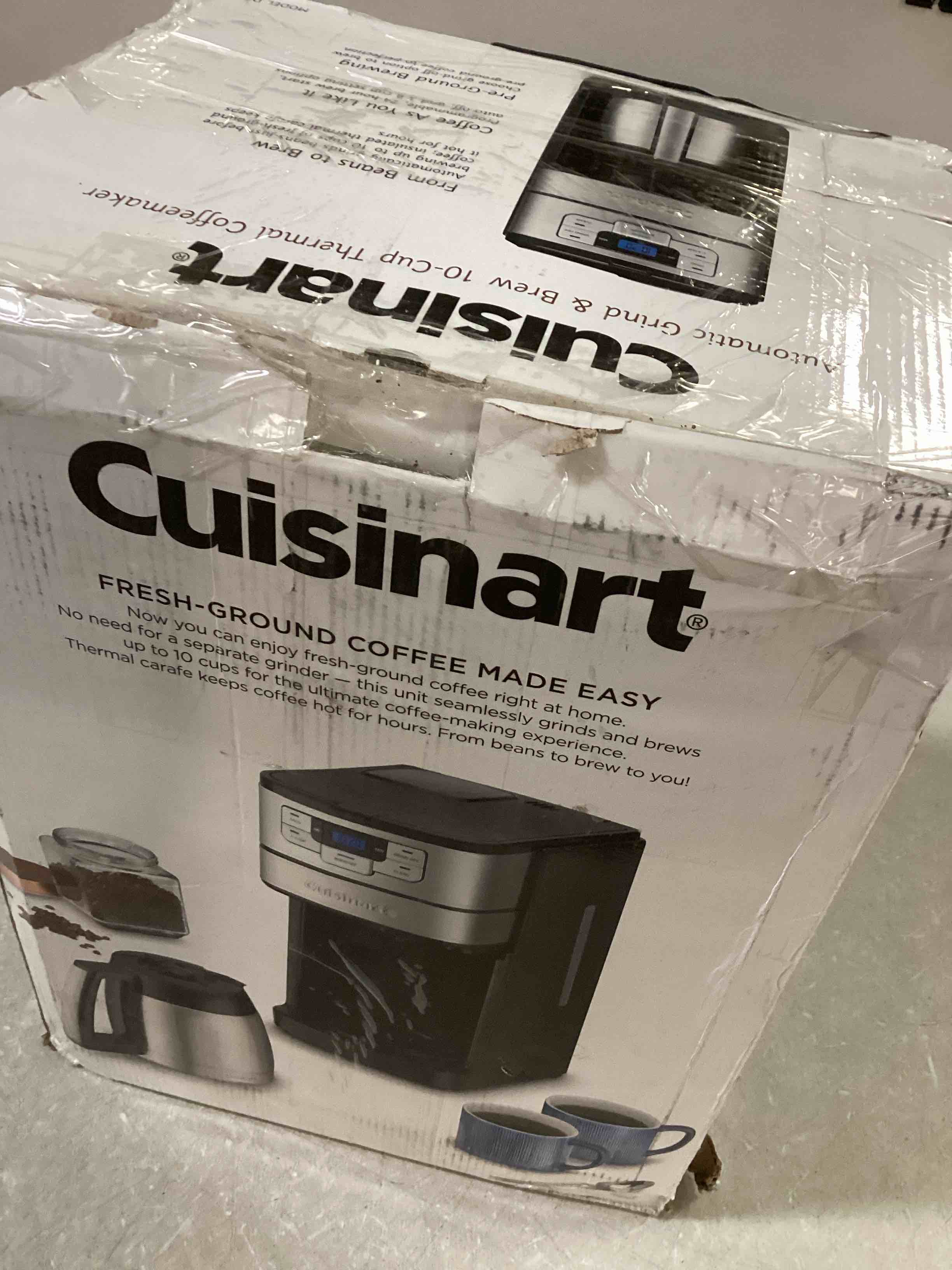 Cuisinart Automatic Grind & Brew 10Cup Thermal Coffeemaker Black