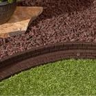 GroundSmart Brickface Landscape Edging, 4' Gray Rubber Garden Edging Border
