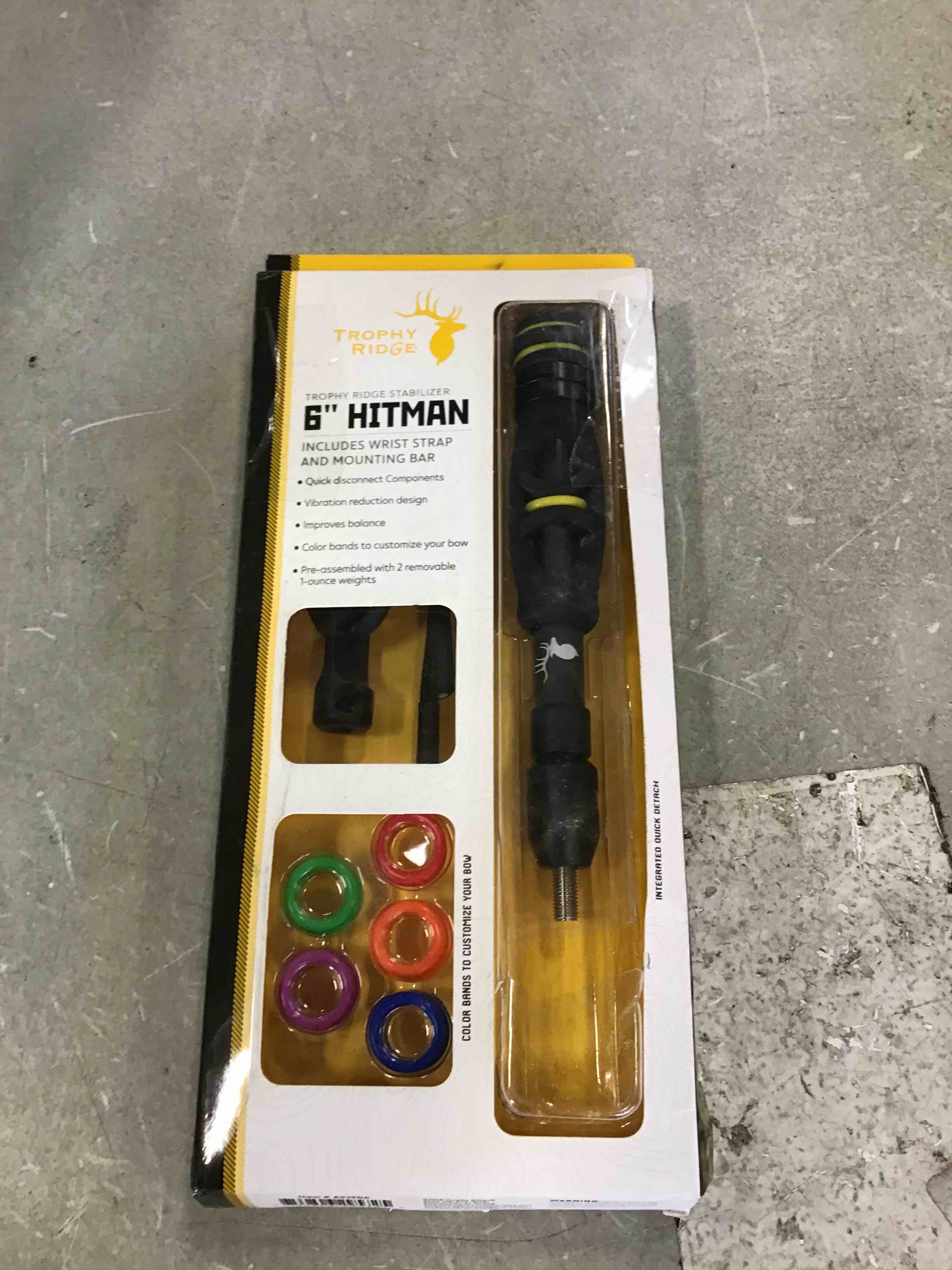 Trophy Ridge Hitman Archery Bow Stabilizer, 6"