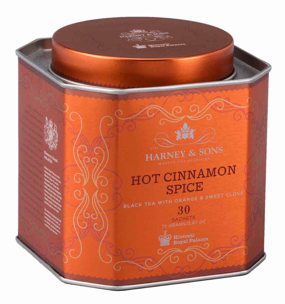 (Best by Jan/8/2024) Harney & Sons Hrp Hot Cinnamon Spice Tea Sachet 30ct Fast Ship