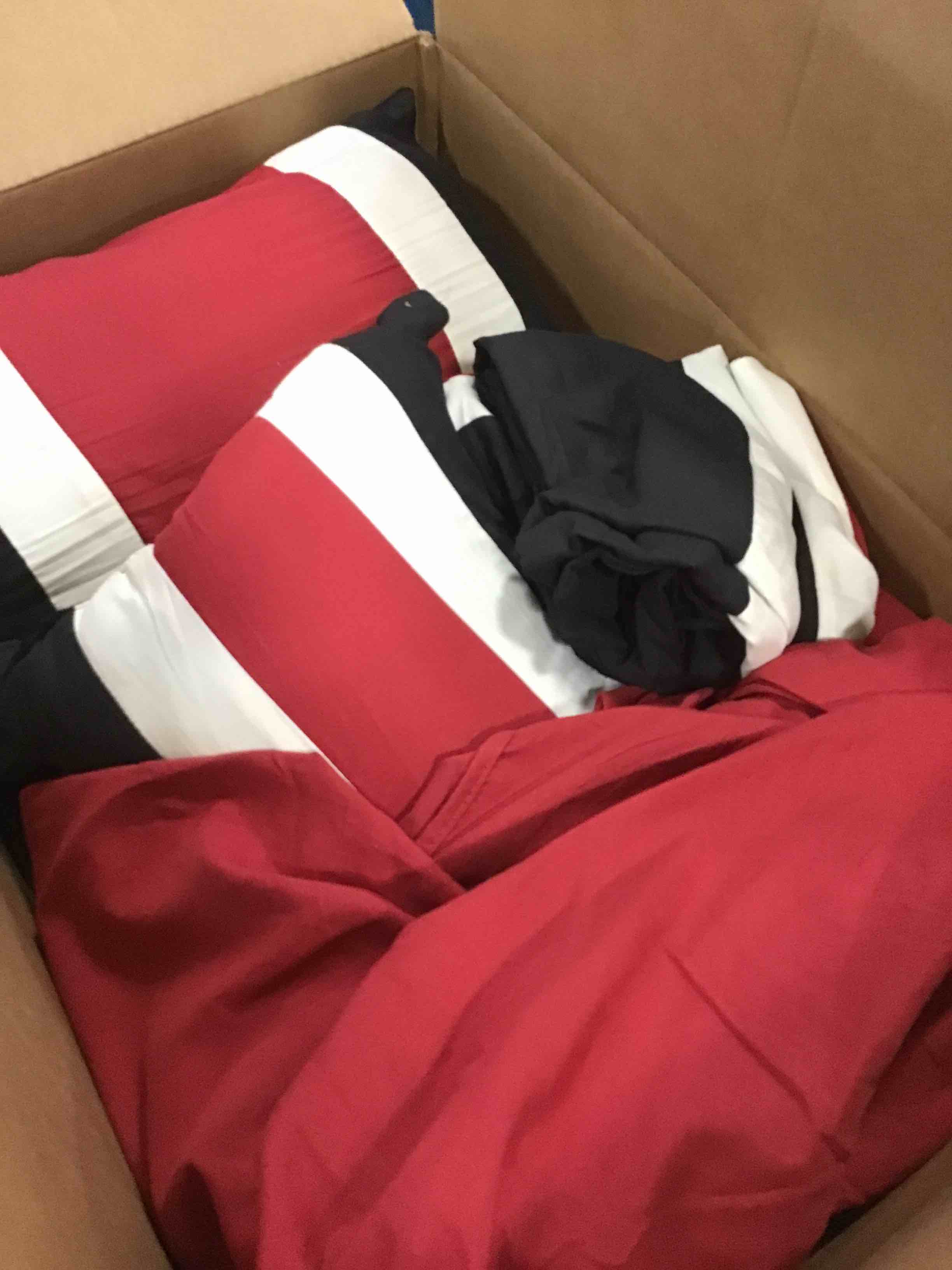 Chic Home CS1465AN Duke 10 Pieced Color Block Bed in A Bag Comforter