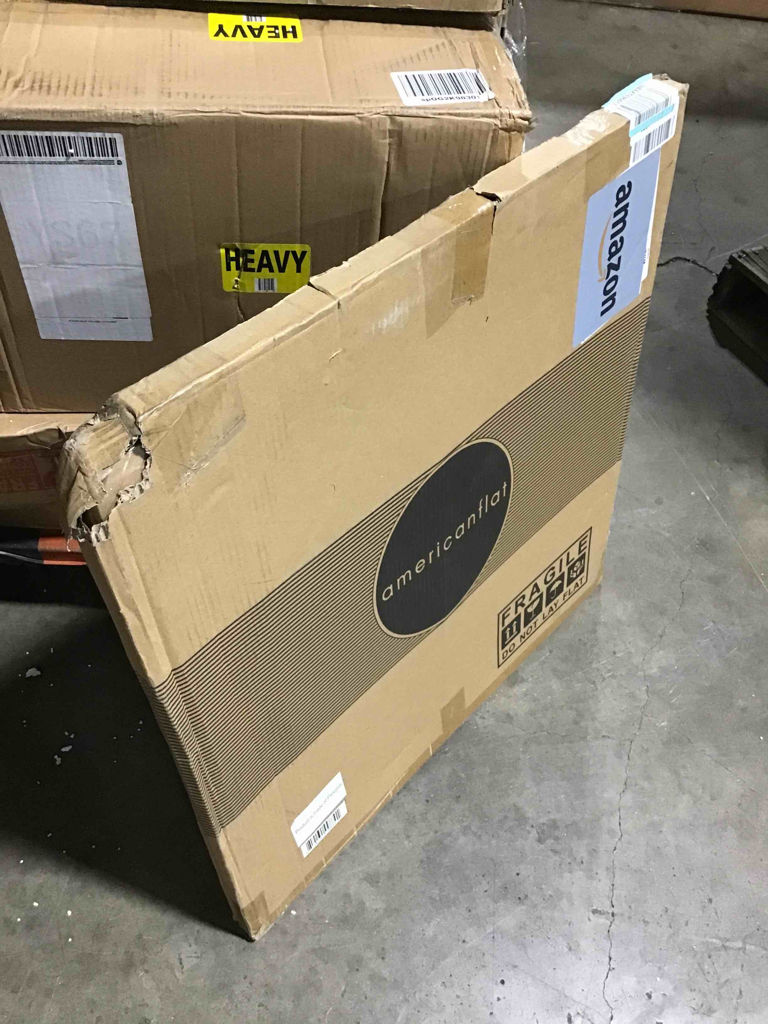 Americanflat 24x24 Picture Frame in White - Use as 11x14 Picture Frame with Mat or 24x24 Frame Without Mat - Thin Border Photo Frame with Plexiglass Cover - Square Picture Frame for Wall Display