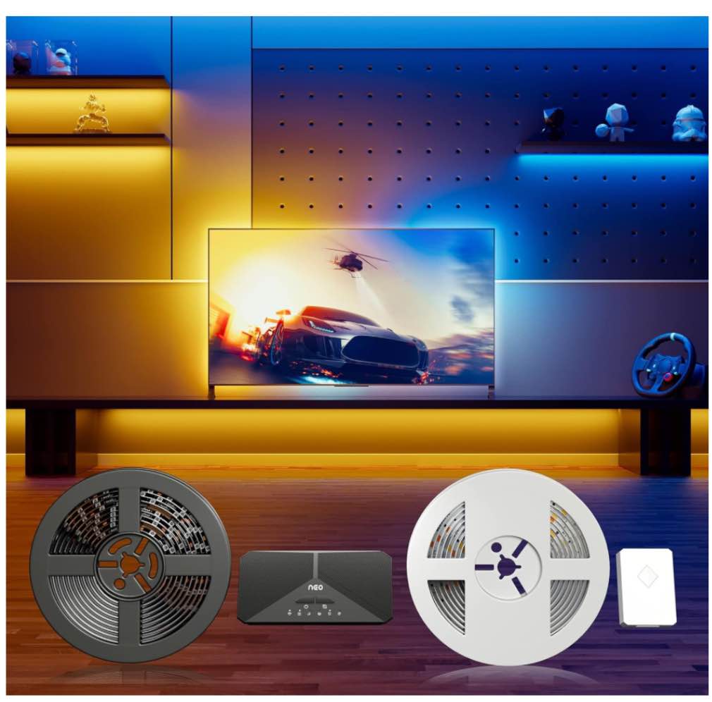Lytmi Fantasy Classic Kit with Neo 2 Sync Box & 55~60” TV LED Backlight & Smart Light Strip, Ambient Lighting Compatible with Alexa & Google Assistant, App Control