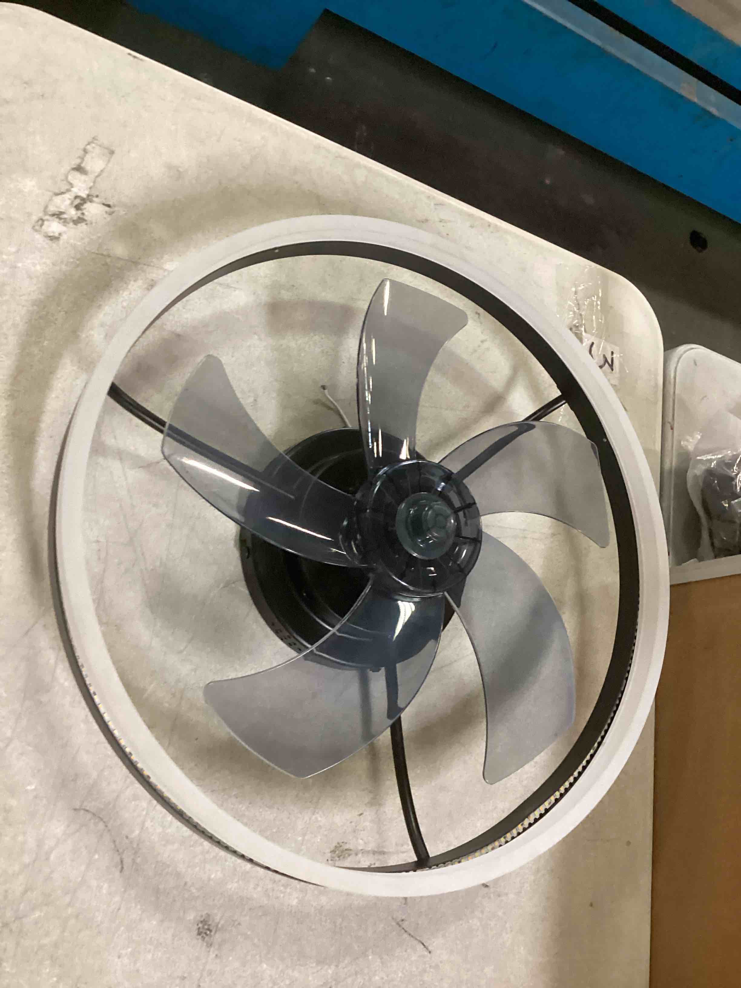 Low Profile 15.7" LED Small Ceiling Fan with Light Modern, Semi