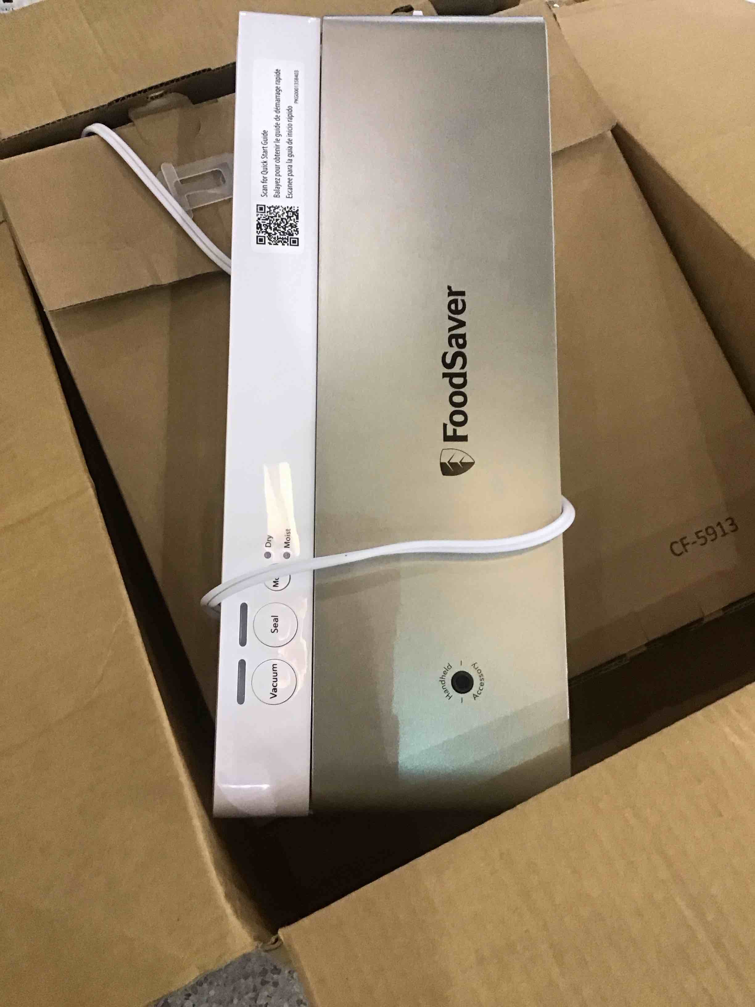 FoodSaver Compact Vacuum Sealer Machine with Airtight Bags and Roll