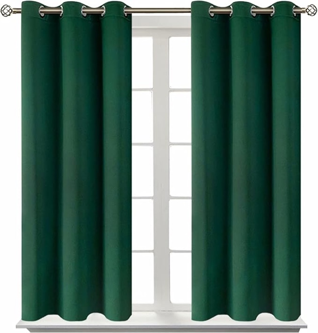 BGment Room Darkening Curtains 84 Inches Long - Grommet Thermal Insulated Drapes Window Treatment Curtains for Bedroom, 2 Panels, 42 x 84 Inch, Mustard green
