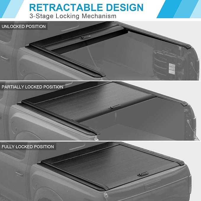 Upgrade Retractable Truck Bed Tonneau Cover