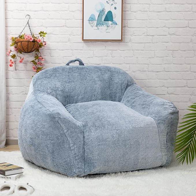Lazy sofa blue, bag sofa 