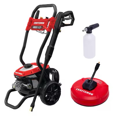 CRAFTSMAN 1900 PSI 1.2-GPM Cold Water Electric Pressure Washer with 3 Spray Tips and Surface Cleaner