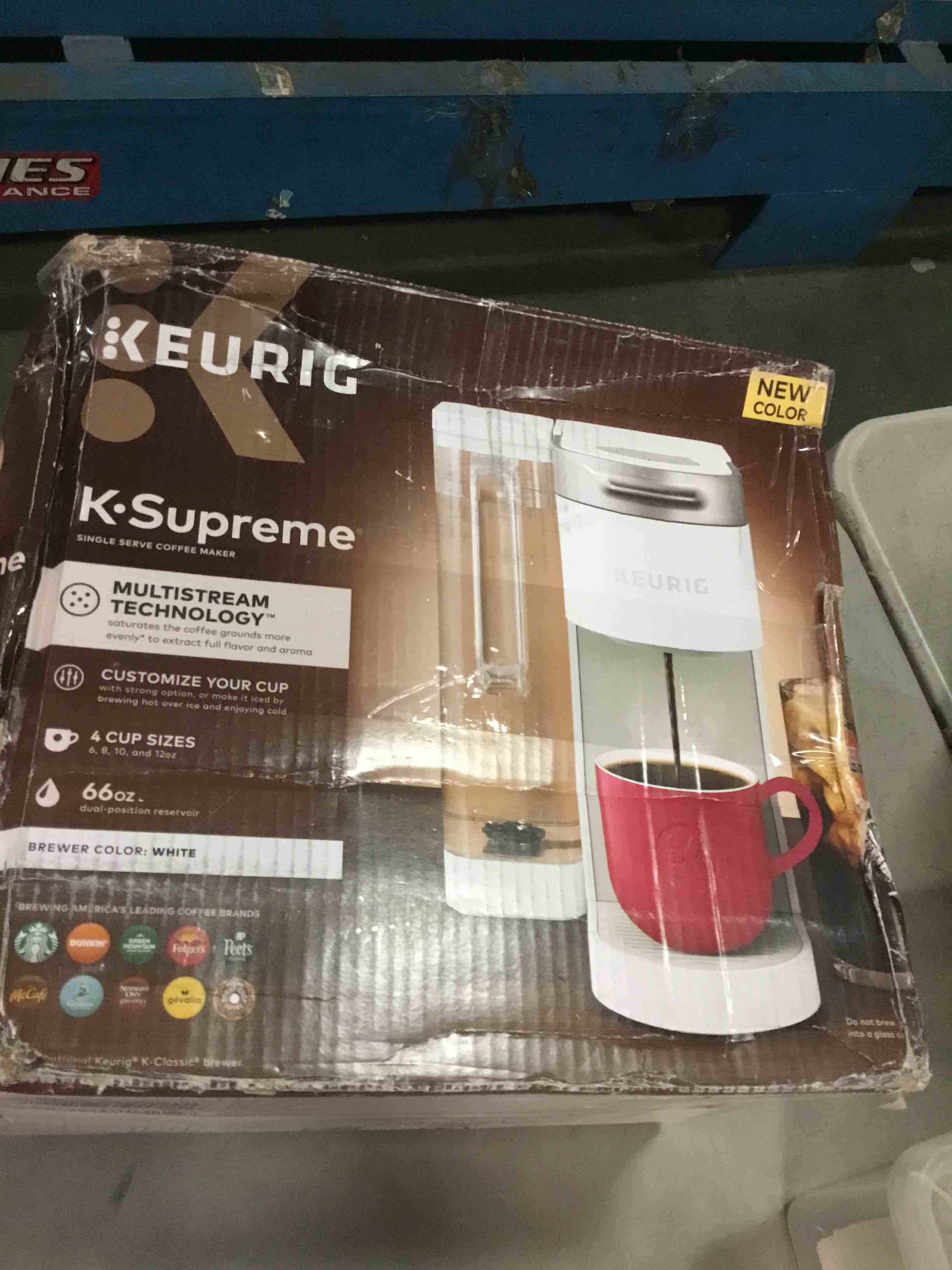 Keurig K Supreme Single Serve KCup Pod Coffee Maker White