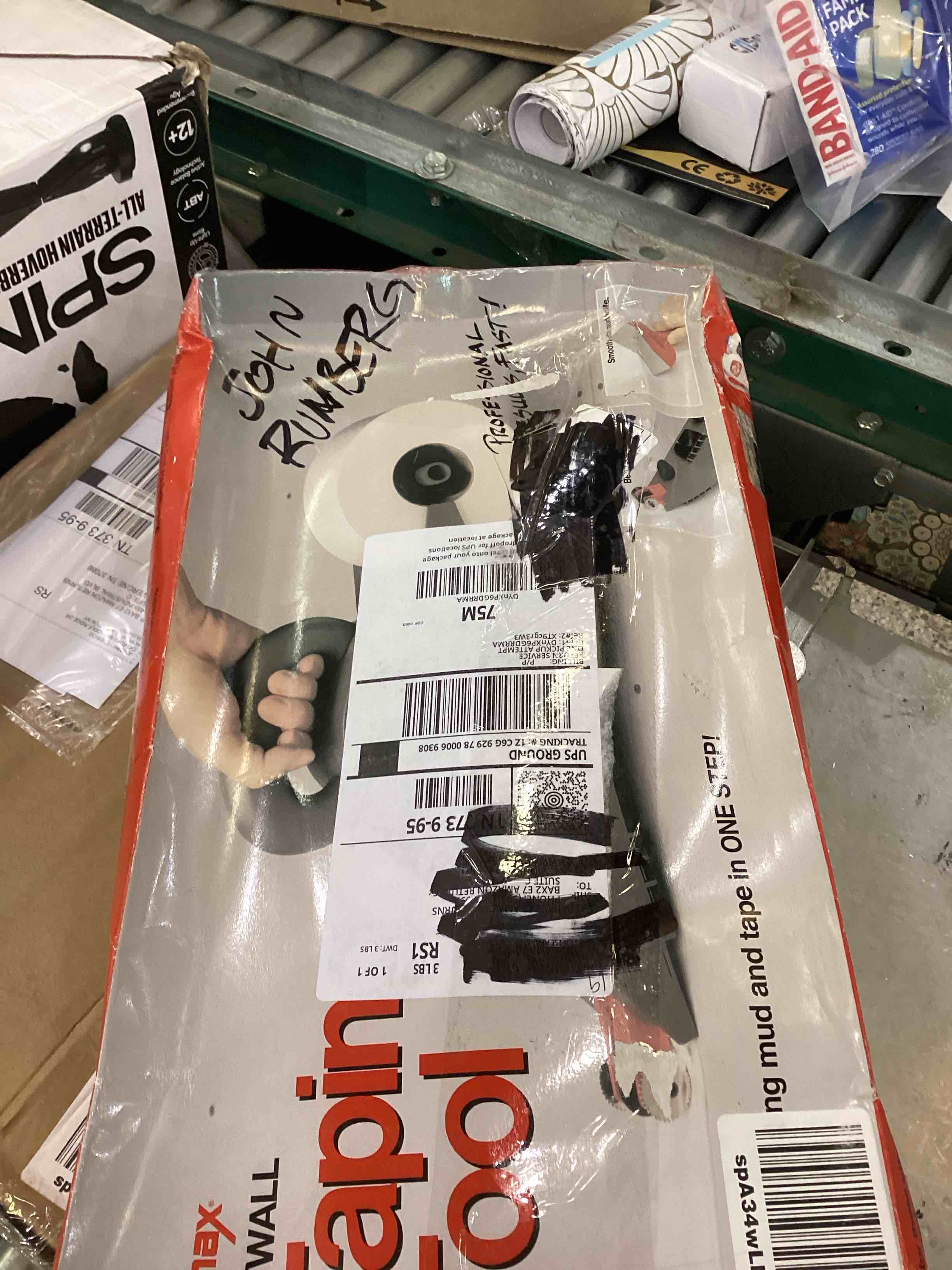 Homax Drywall Tape and Mud Dispenser Tool, Silver and Black