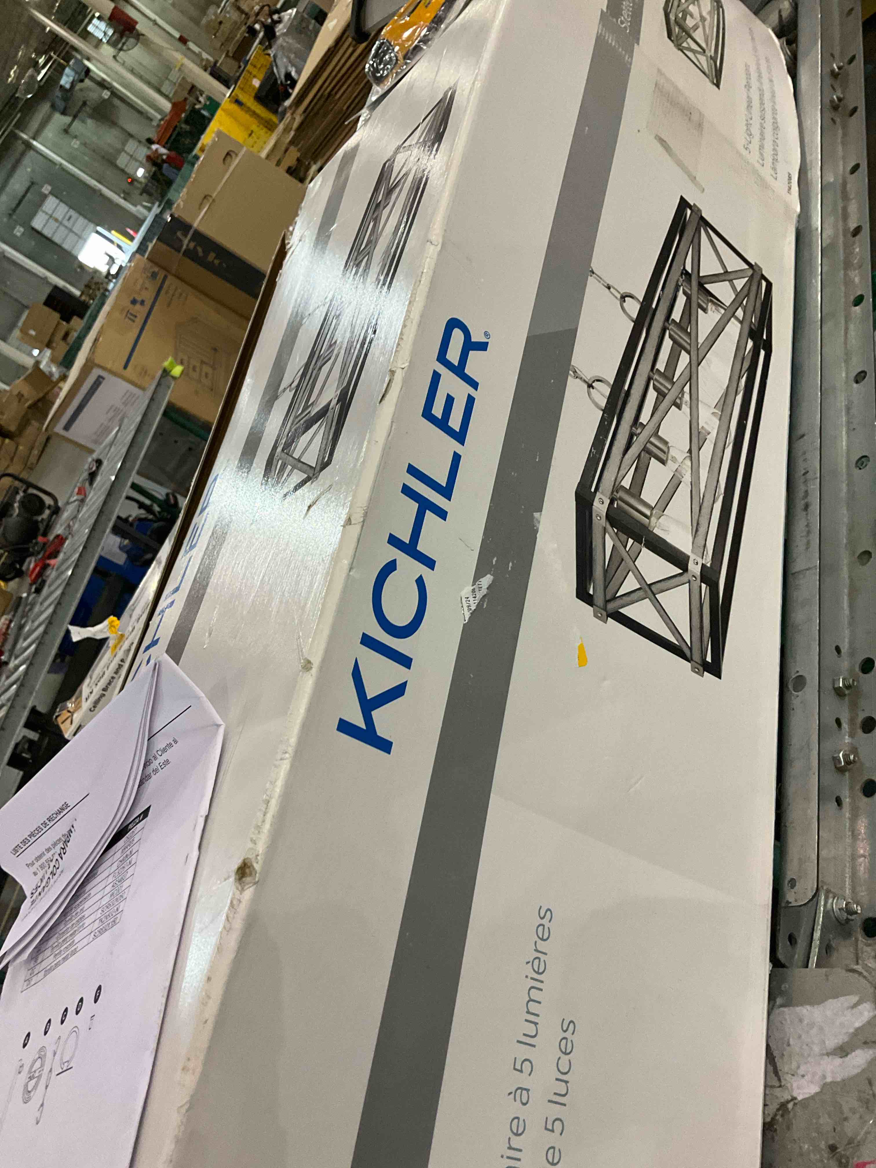 kichler linear pendant 5 light